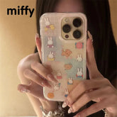 Kawaii Miffy Soft Silicone Transparent Case for iPhone